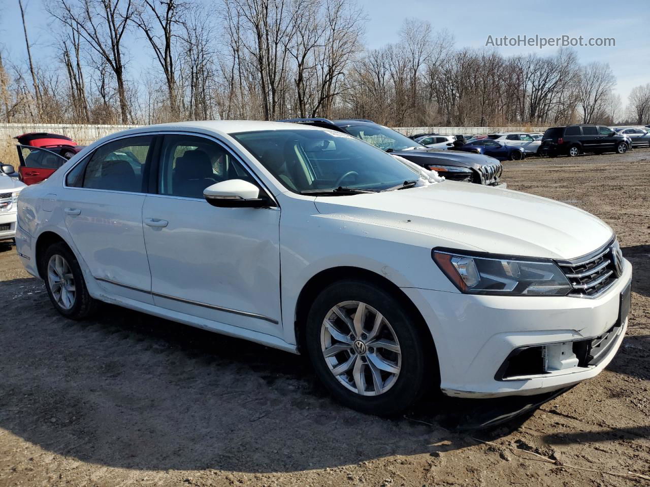 2017 Volkswagen Passat S White vin: 1VWAT7A32HC024160