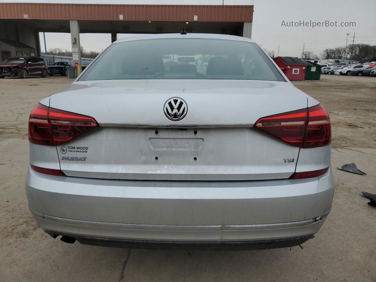 2017 Volkswagen Passat S Silver vin: 1VWAT7A32HC033358