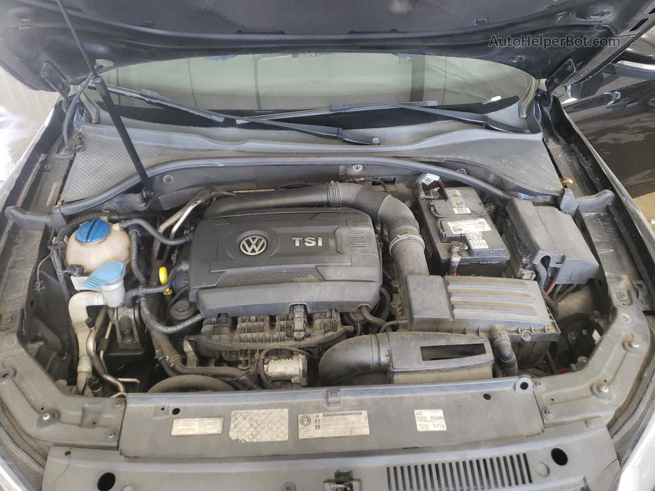 2014 Volkswagen Passat S Черный vin: 1VWAT7A33EC080376