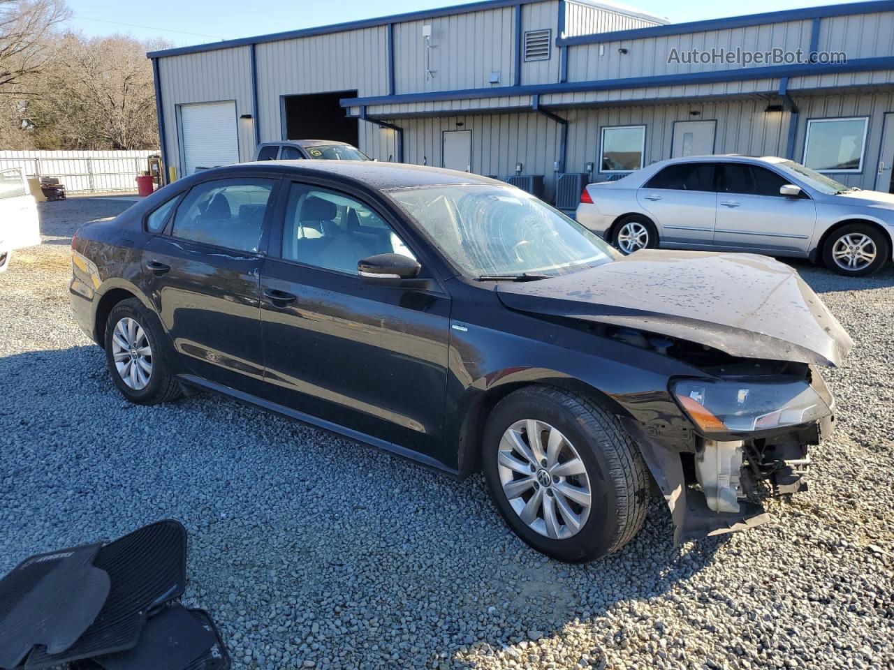 2015 Volkswagen Passat S Black vin: 1VWAT7A33FC043653