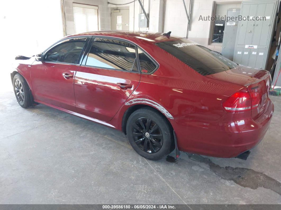 2015 Volkswagen Passat 1.8t Wolfsburg Edition Red vin: 1VWAT7A33FC049534