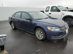 2015 Volkswagen Passat S Blue vin: 1VWAT7A33FC076426