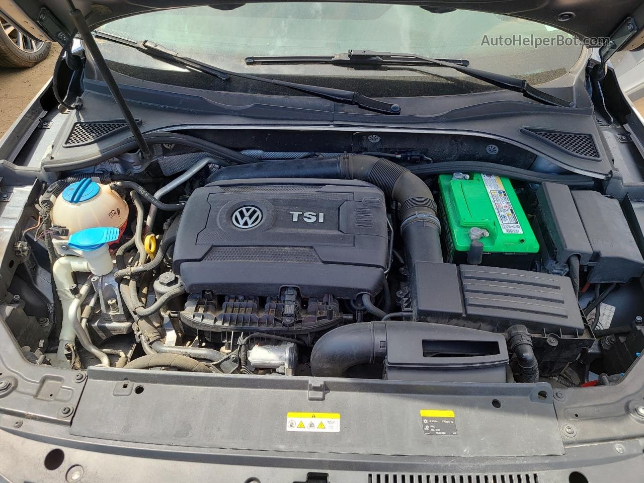 2015 Volkswagen Passat S Gray vin: 1VWAT7A33FC093517