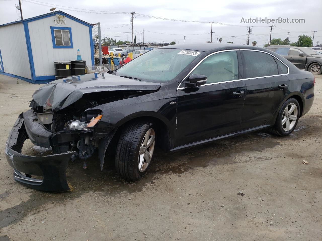 2015 Volkswagen Passat S Black vin: 1VWAT7A33FC098202