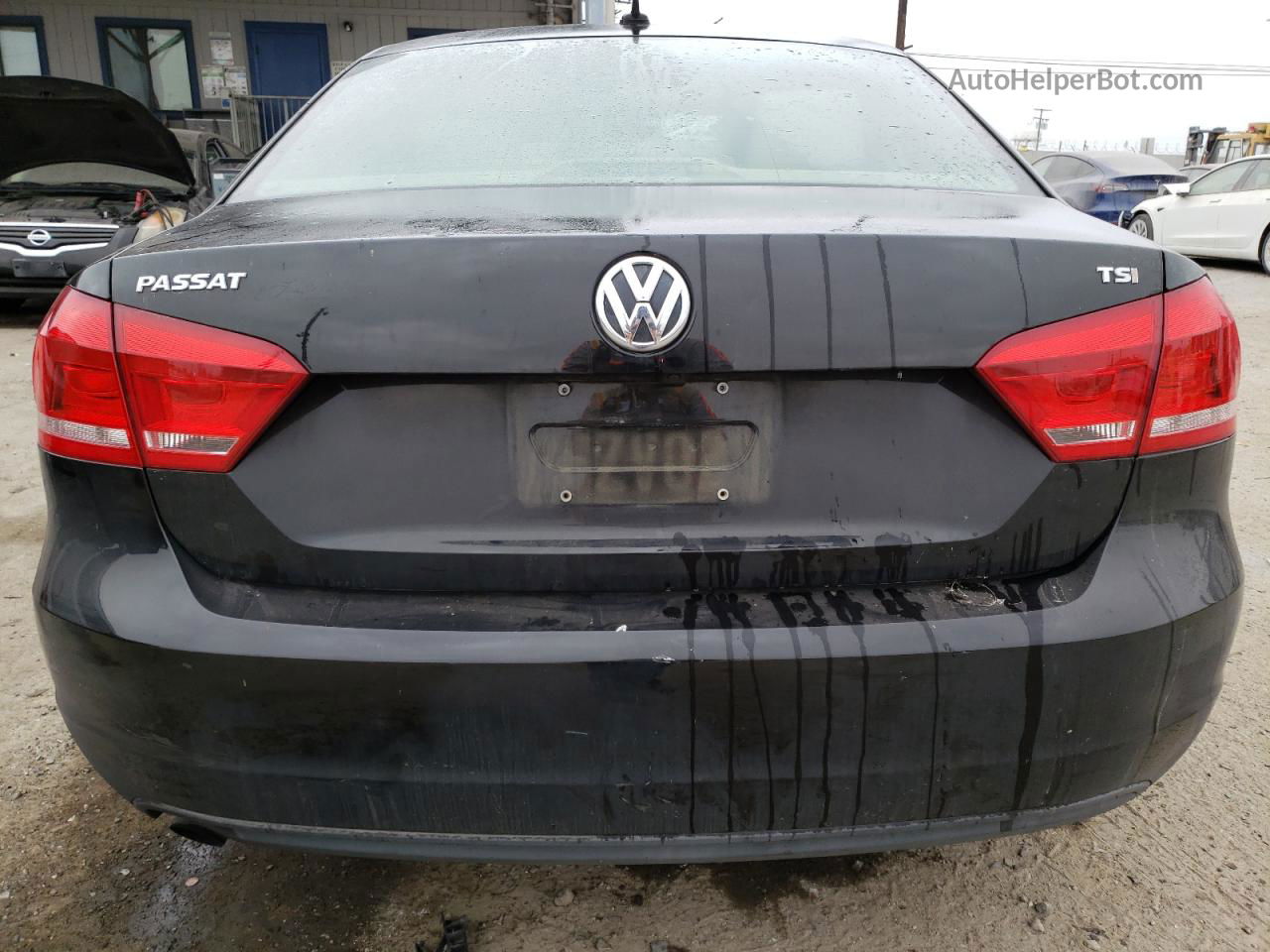 2015 Volkswagen Passat S Черный vin: 1VWAT7A33FC098202