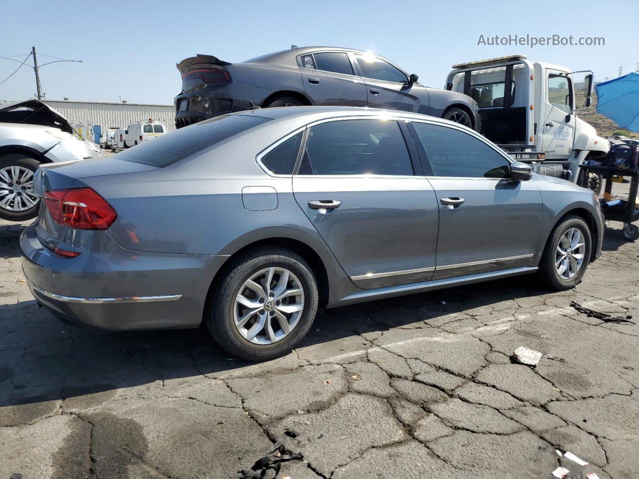 2016 Volkswagen Passat S Gray vin: 1VWAT7A33GC061992