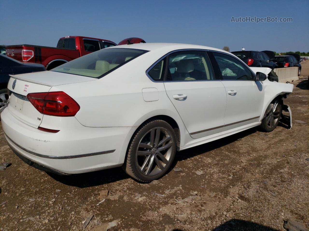 2016 Volkswagen Passat S White vin: 1VWAT7A33GC068862