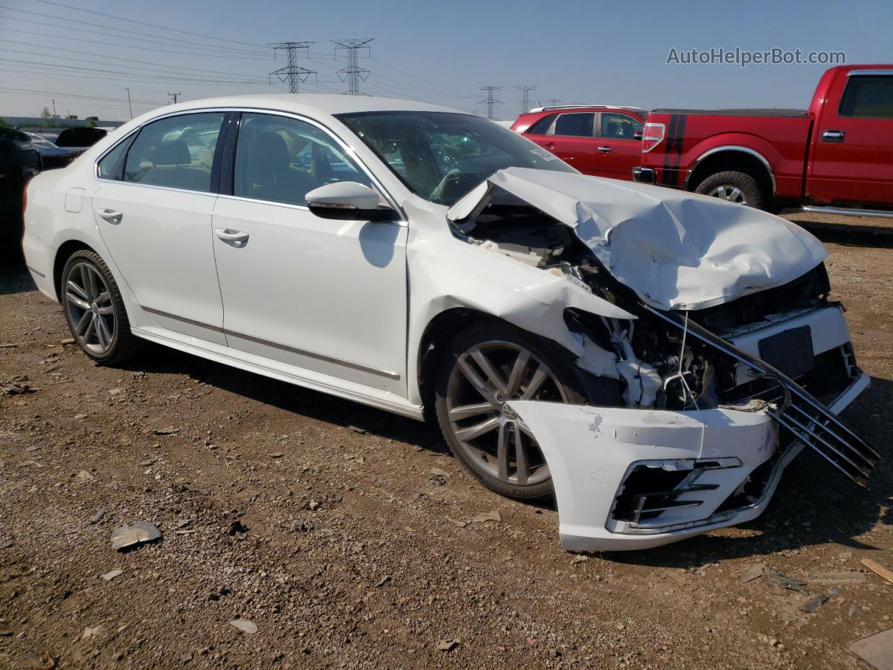 2016 Volkswagen Passat S White vin: 1VWAT7A33GC068862