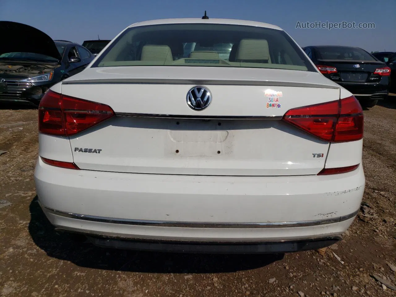 2016 Volkswagen Passat S White vin: 1VWAT7A33GC068862