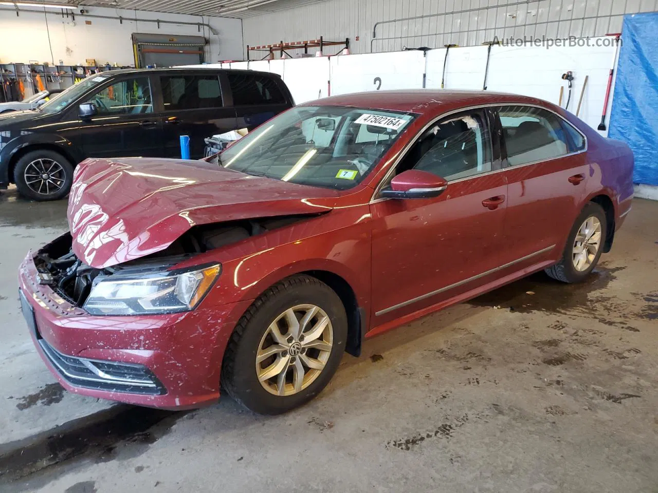 2017 Volkswagen Passat S Red vin: 1VWAT7A33HC019078