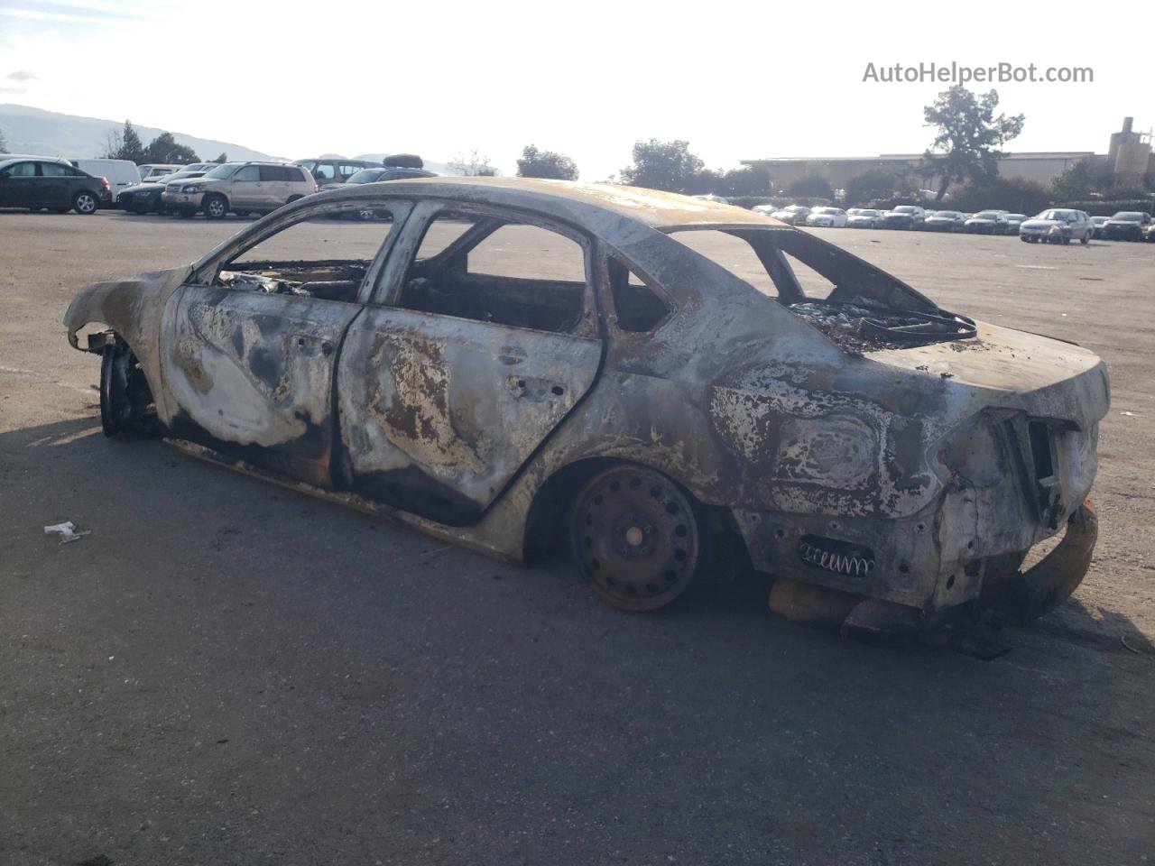 2014 Volkswagen Passat S Пожар vin: 1VWAT7A34EC027153
