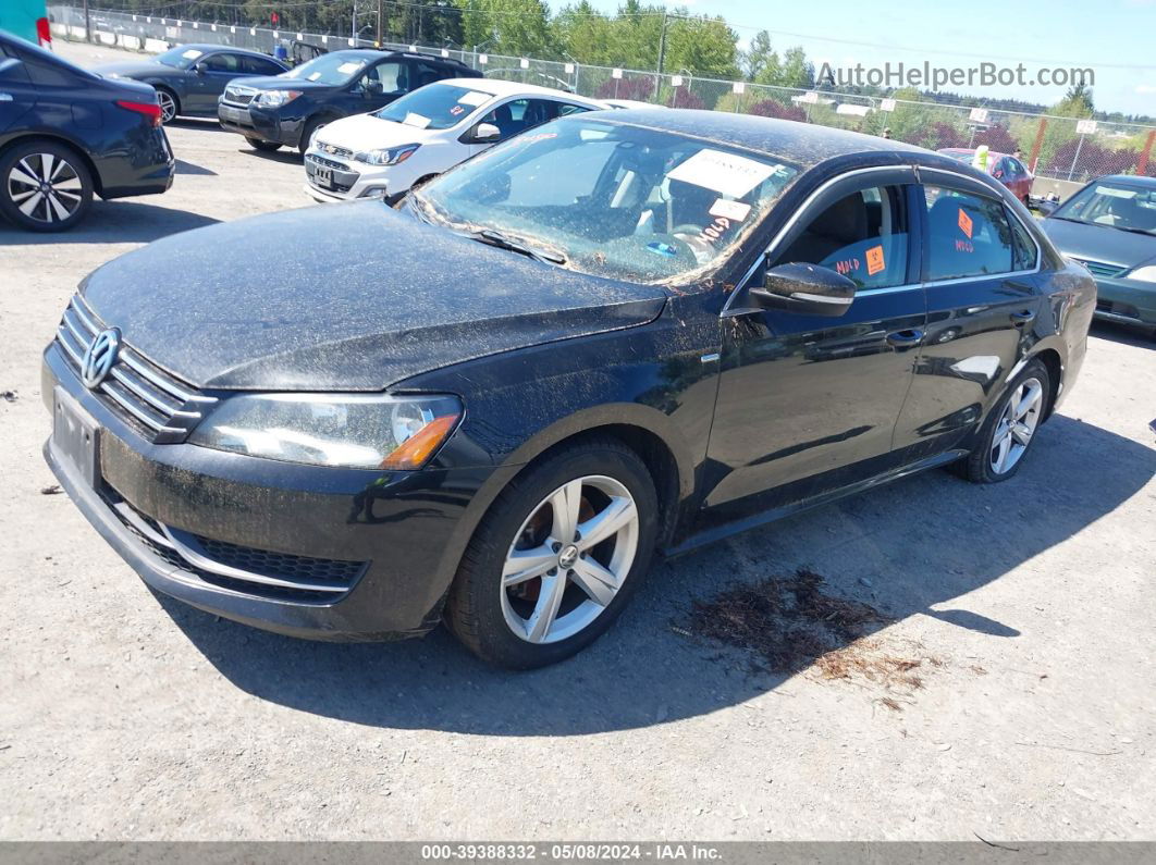 2014 Volkswagen Passat 1.8t Wolfsburg Edition Black vin: 1VWAT7A34EC054028