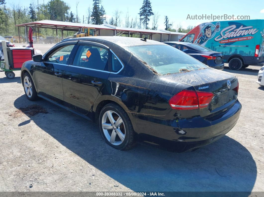 2014 Volkswagen Passat 1.8t Wolfsburg Edition Black vin: 1VWAT7A34EC054028