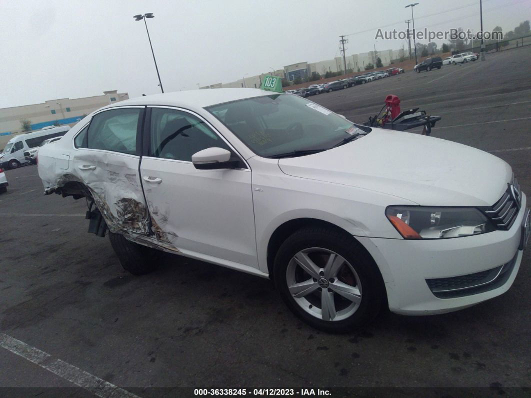 2014 Volkswagen Passat Wolfsburg Ed White vin: 1VWAT7A34EC055034