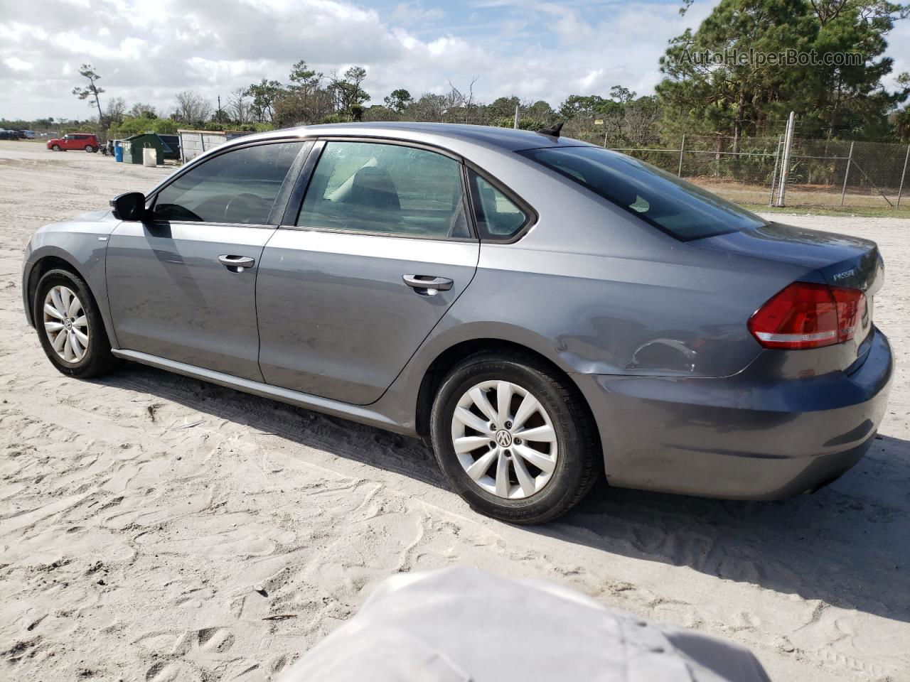 2014 Volkswagen Passat S Gray vin: 1VWAT7A34EC070178