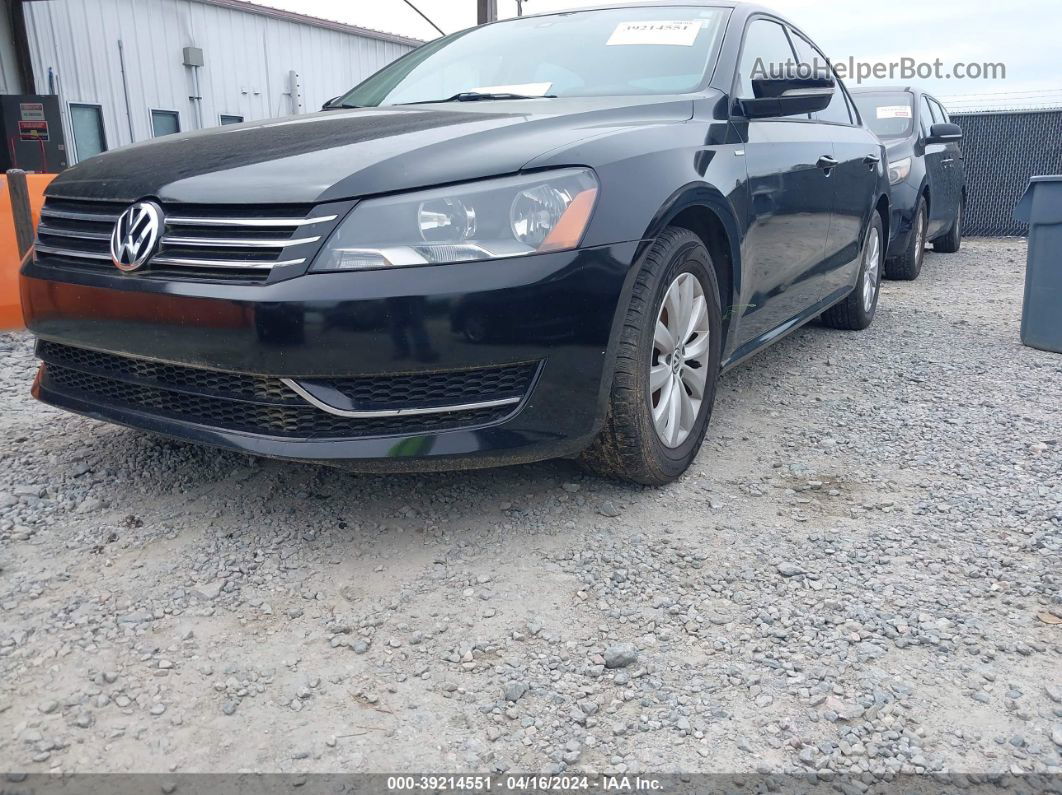 2014 Volkswagen Passat 1.8t Wolfsburg Edition Black vin: 1VWAT7A34EC110467