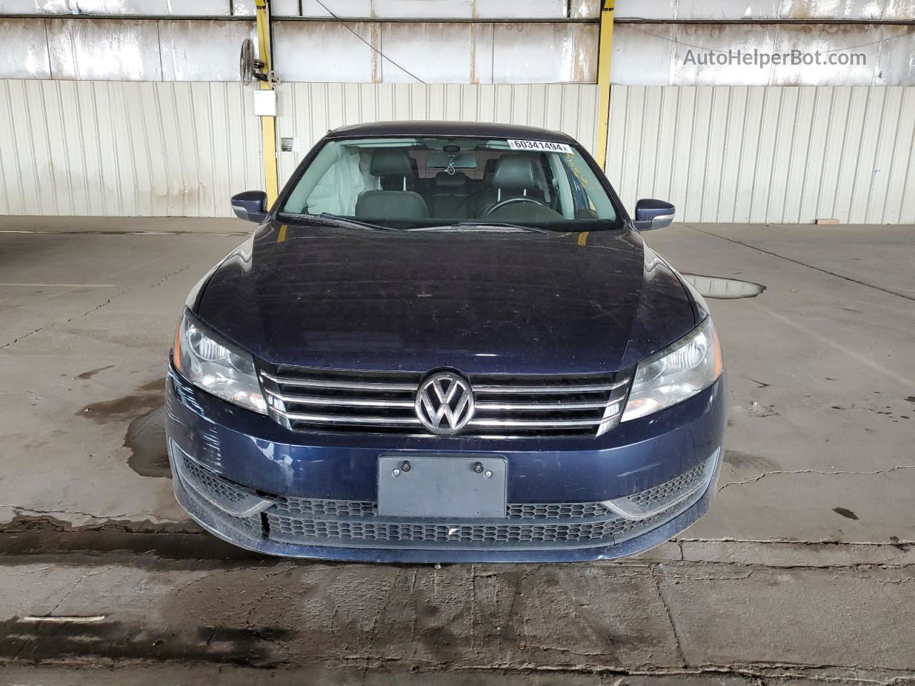 2015 Volkswagen Passat S Blue vin: 1VWAT7A34FC049025