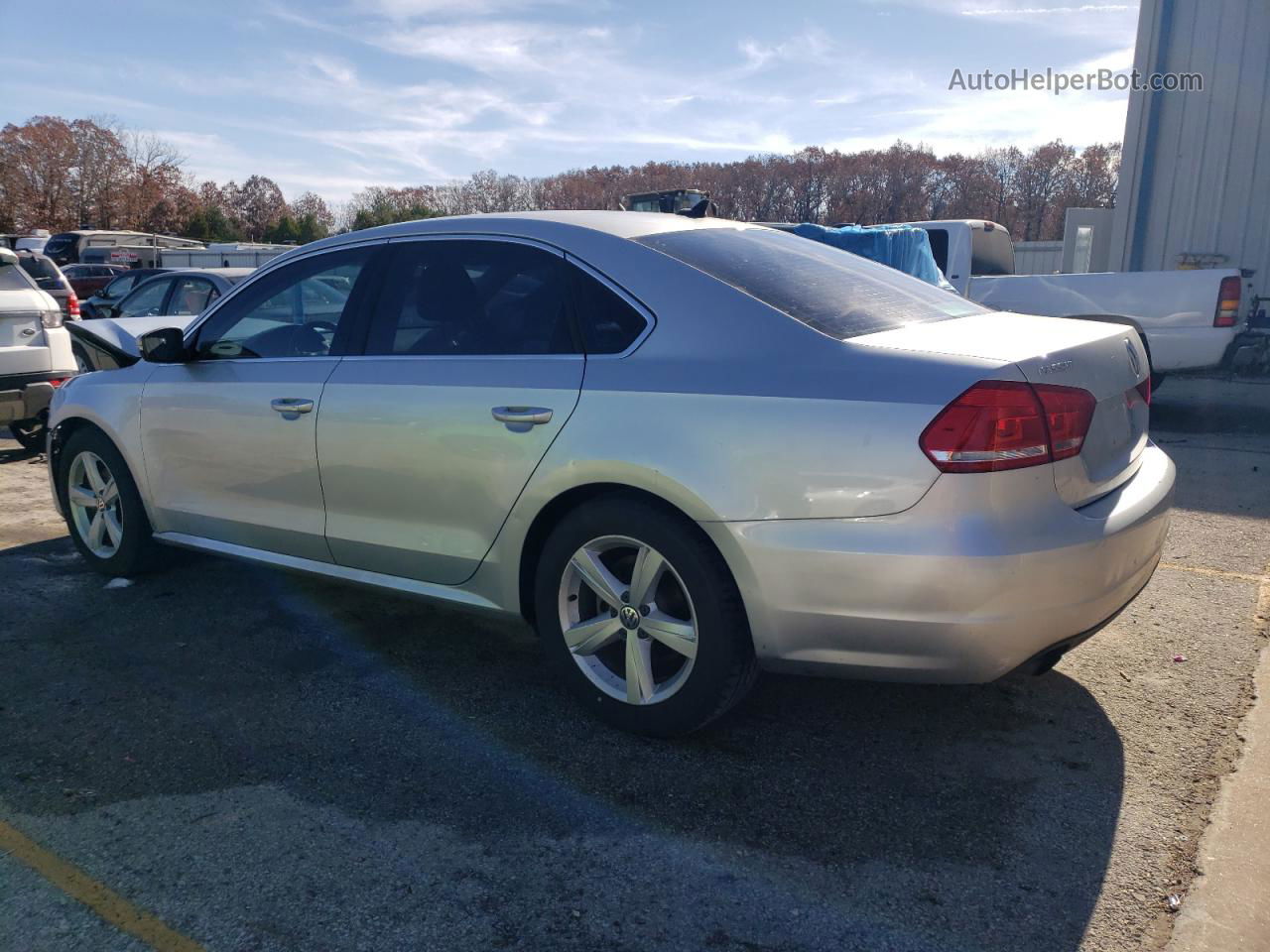 2015 Volkswagen Passat S Silver vin: 1VWAT7A34FC073485