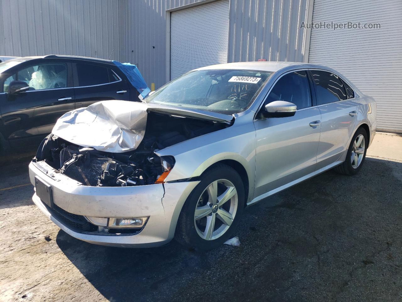 2015 Volkswagen Passat S Silver vin: 1VWAT7A34FC073485