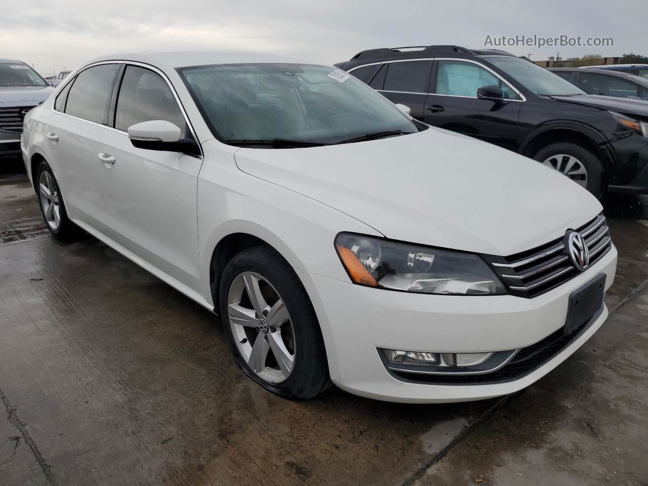 2015 Volkswagen Passat S White vin: 1VWAT7A34FC081716