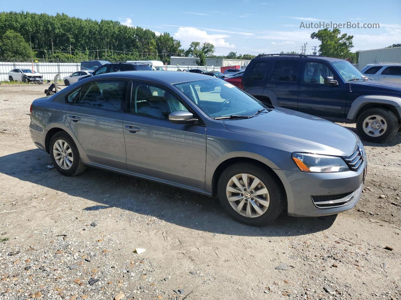 2015 Volkswagen Passat S Gray vin: 1VWAT7A34FC090545