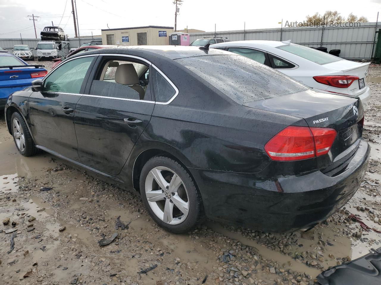 2015 Volkswagen Passat S Черный vin: 1VWAT7A34FC095700