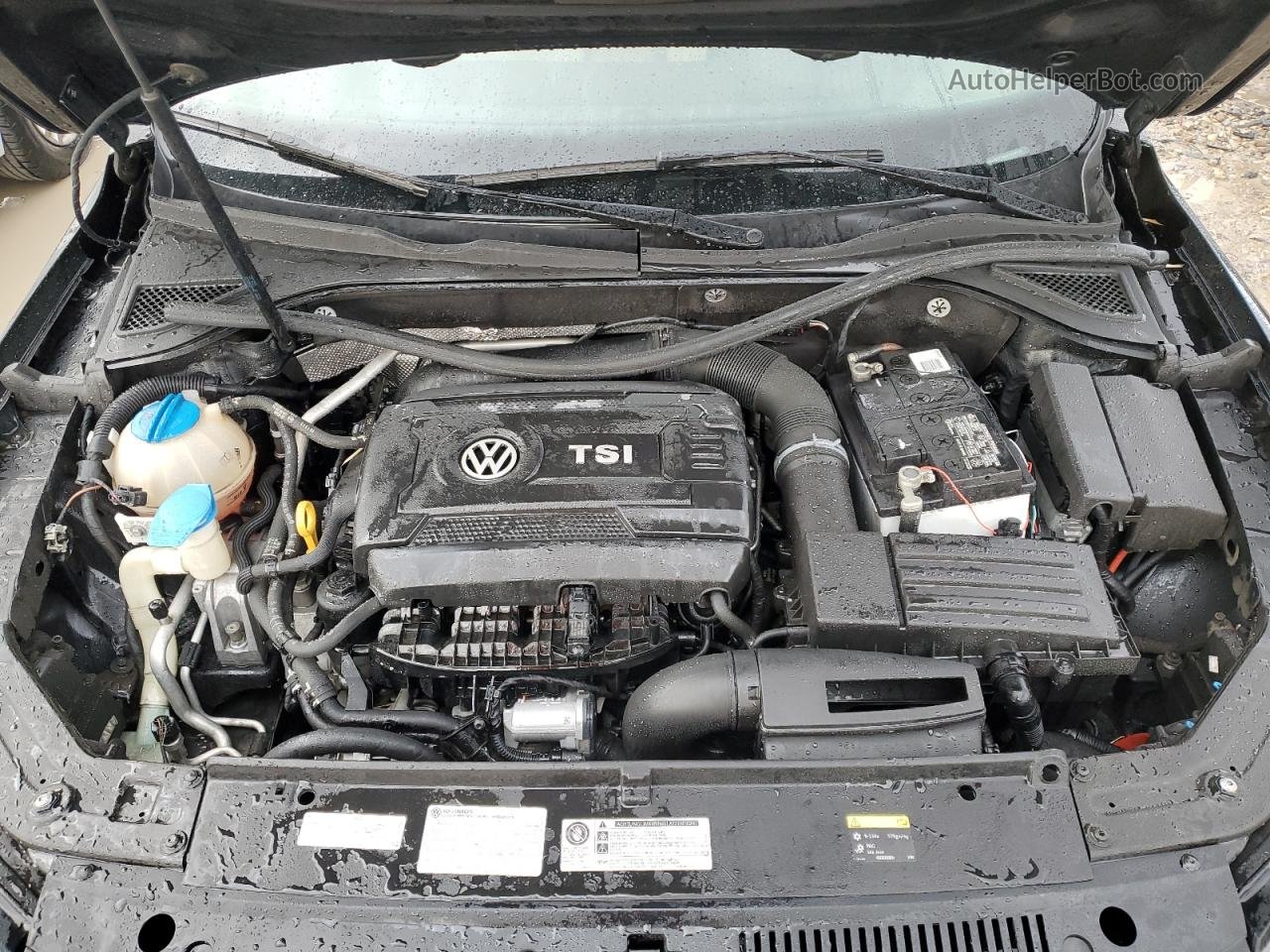 2015 Volkswagen Passat S Черный vin: 1VWAT7A34FC095700