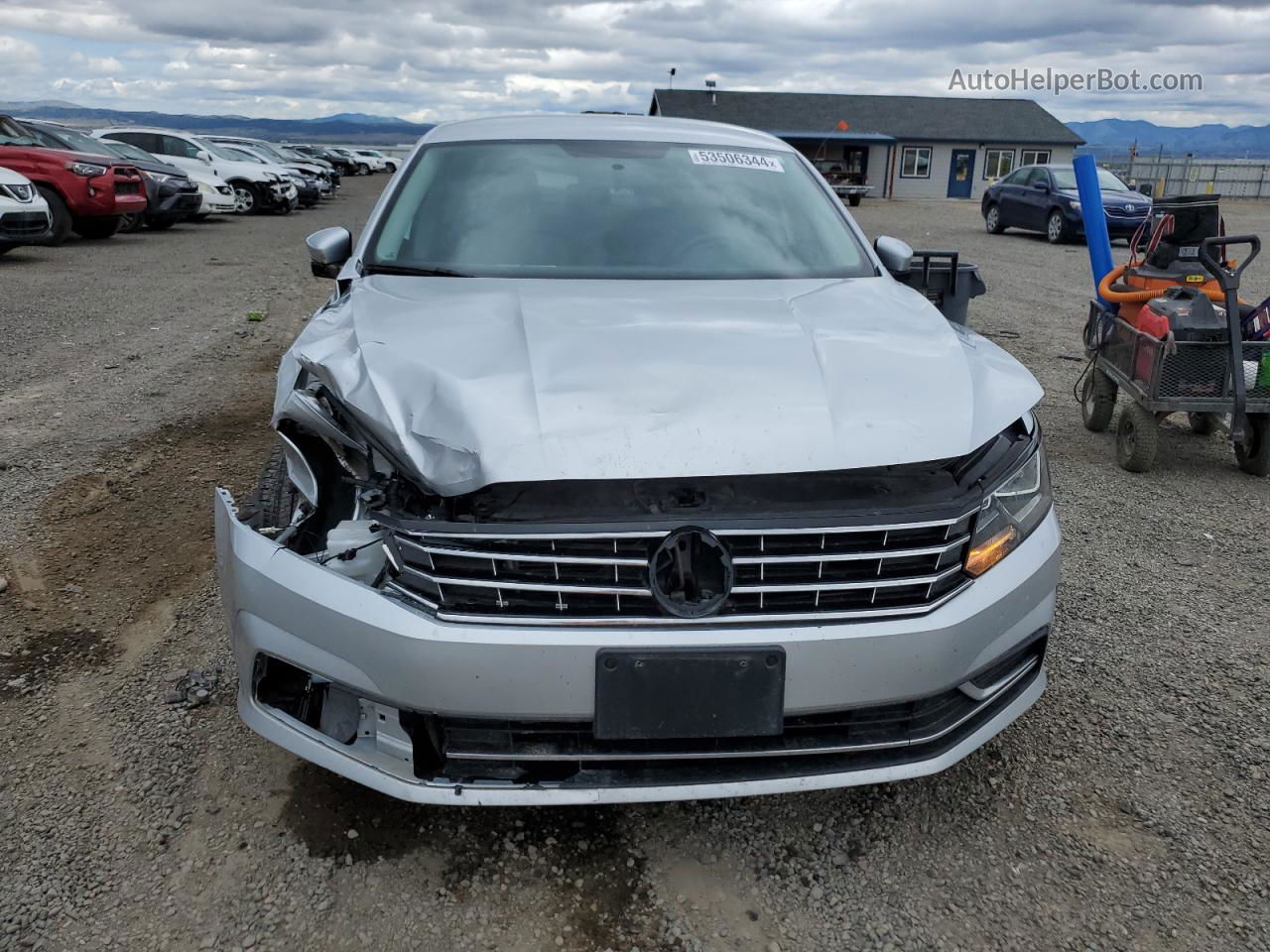 2016 Volkswagen Passat S Silver vin: 1VWAT7A34GC038186