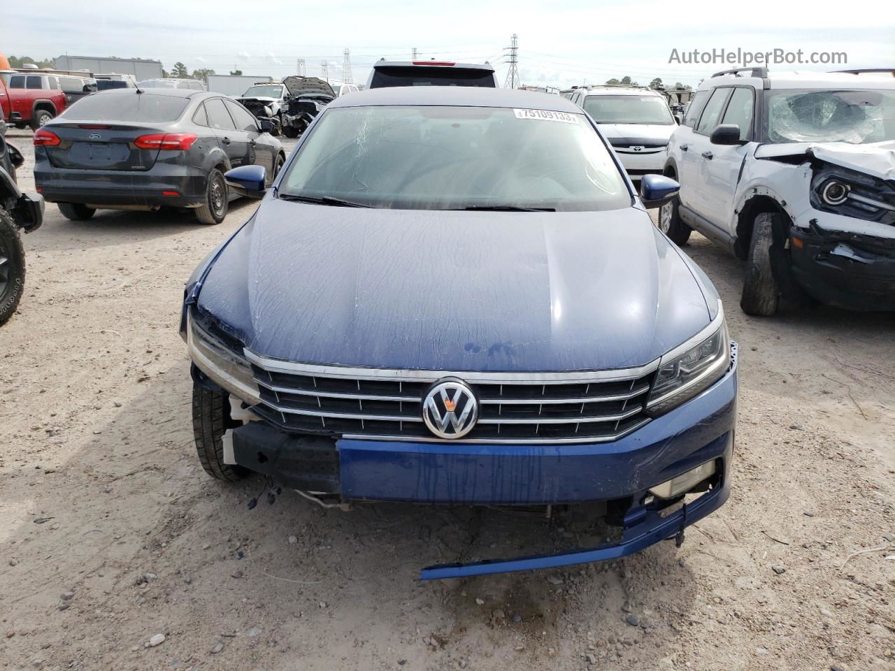 2016 Volkswagen Passat S Blue vin: 1VWAT7A34GC039628