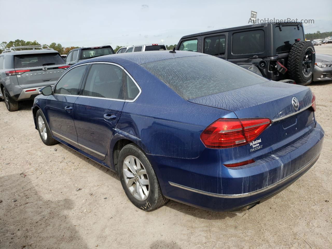 2016 Volkswagen Passat S Blue vin: 1VWAT7A34GC039628