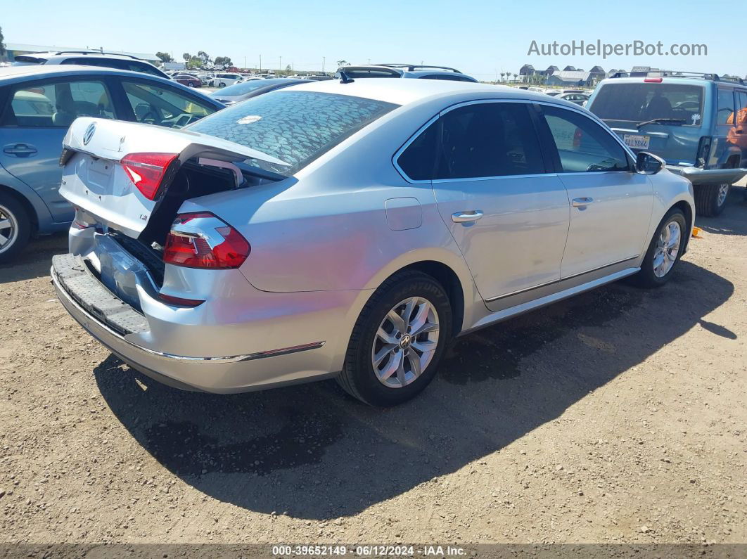 2016 Volkswagen Passat 1.8t S Silver vin: 1VWAT7A34GC050113