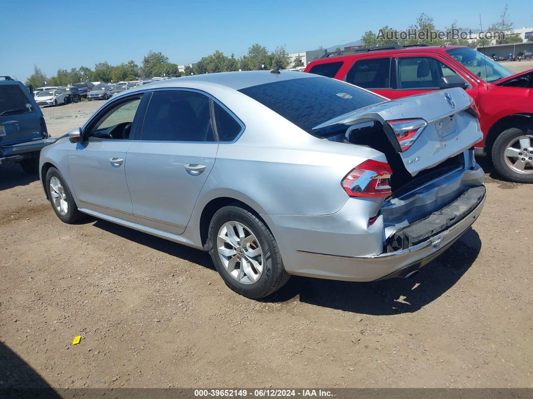 2016 Volkswagen Passat 1.8t S Silver vin: 1VWAT7A34GC050113