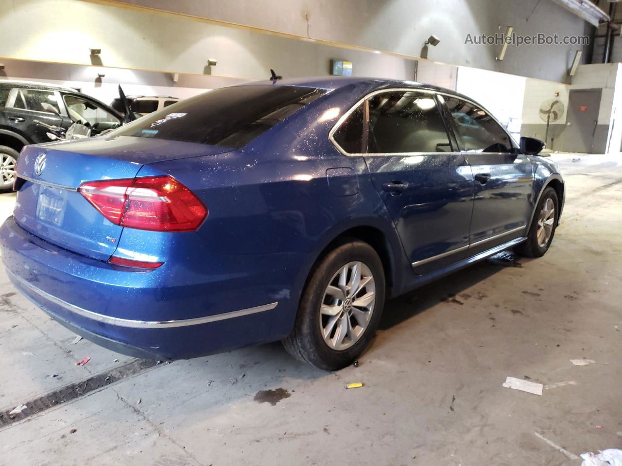 2016 Volkswagen Passat S Blue vin: 1VWAT7A34GC057112