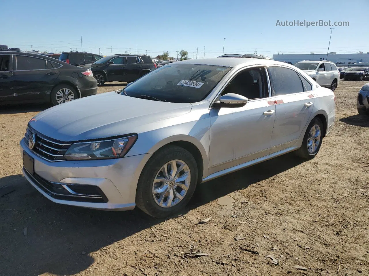 2017 Volkswagen Passat S Silver vin: 1VWAT7A34HC016979