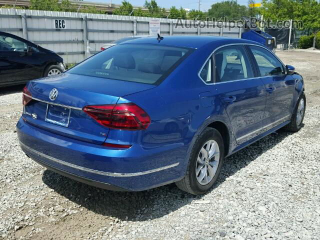 2017 Volkswagen Passat S Синий vin: 1VWAT7A34HC031529