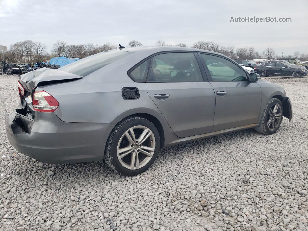 2014 Volkswagen Passat S Gray vin: 1VWAT7A35EC099334