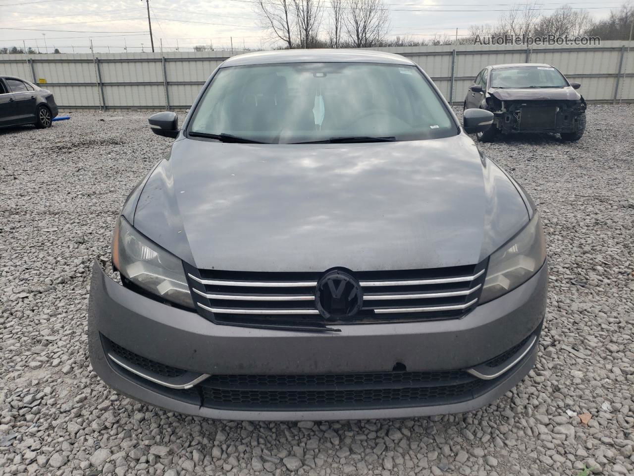 2014 Volkswagen Passat S Gray vin: 1VWAT7A35EC099334