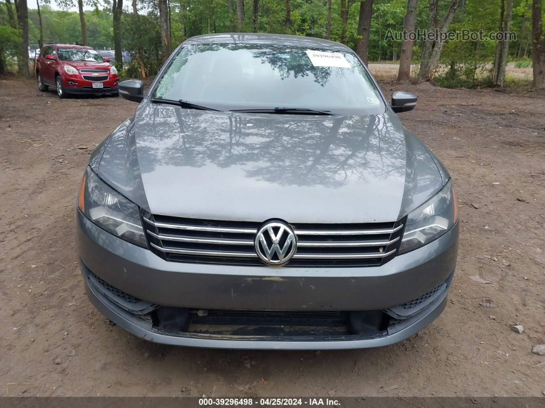 2014 Volkswagen Passat 1.8t Wolfsburg Edition Gray vin: 1VWAT7A35EC115919