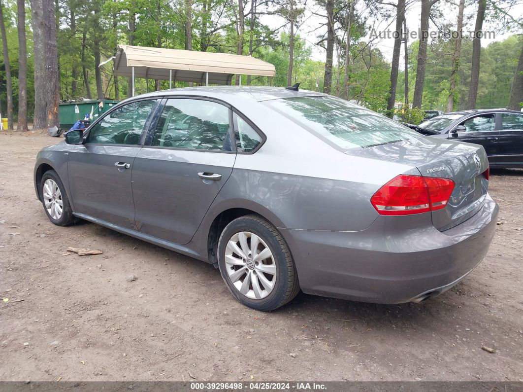 2014 Volkswagen Passat 1.8t Wolfsburg Edition Gray vin: 1VWAT7A35EC115919