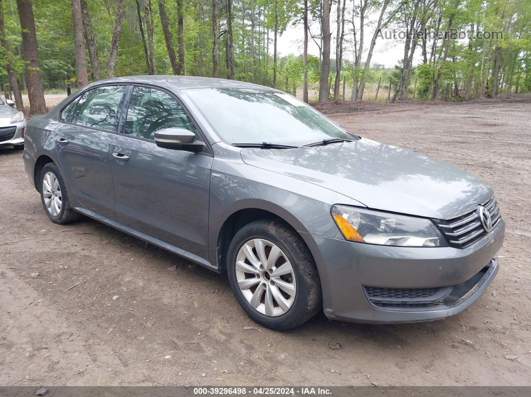 2014 Volkswagen Passat 1.8t Wolfsburg Edition Gray vin: 1VWAT7A35EC115919