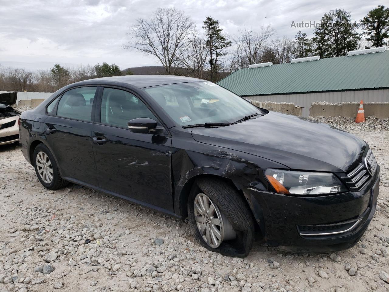 2015 Volkswagen Passat S Black vin: 1VWAT7A35FC004238