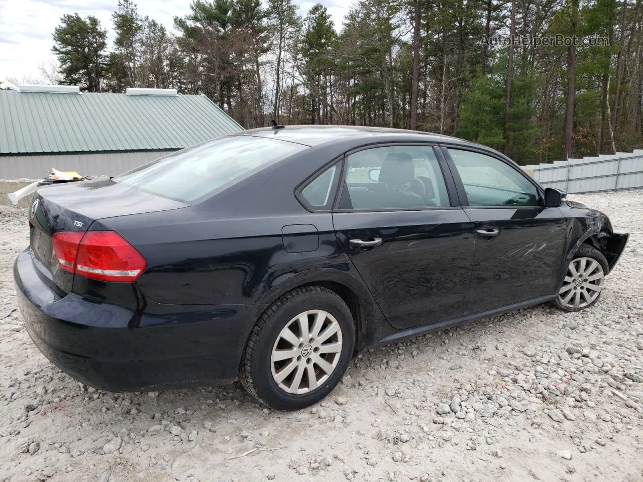 2015 Volkswagen Passat S Black vin: 1VWAT7A35FC004238