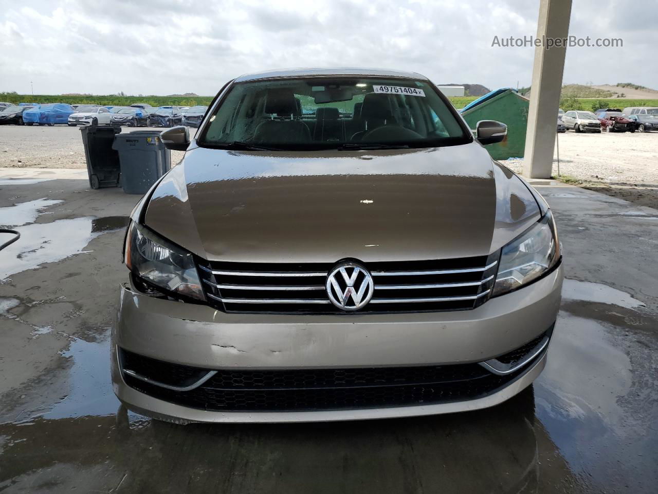 2015 Volkswagen Passat S Gold vin: 1VWAT7A35FC040589