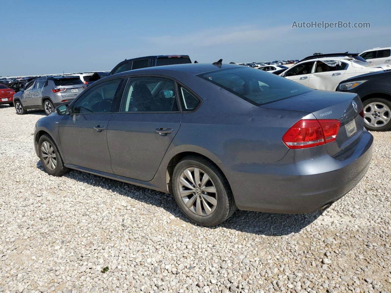 2015 Volkswagen Passat S Gray vin: 1VWAT7A35FC041080