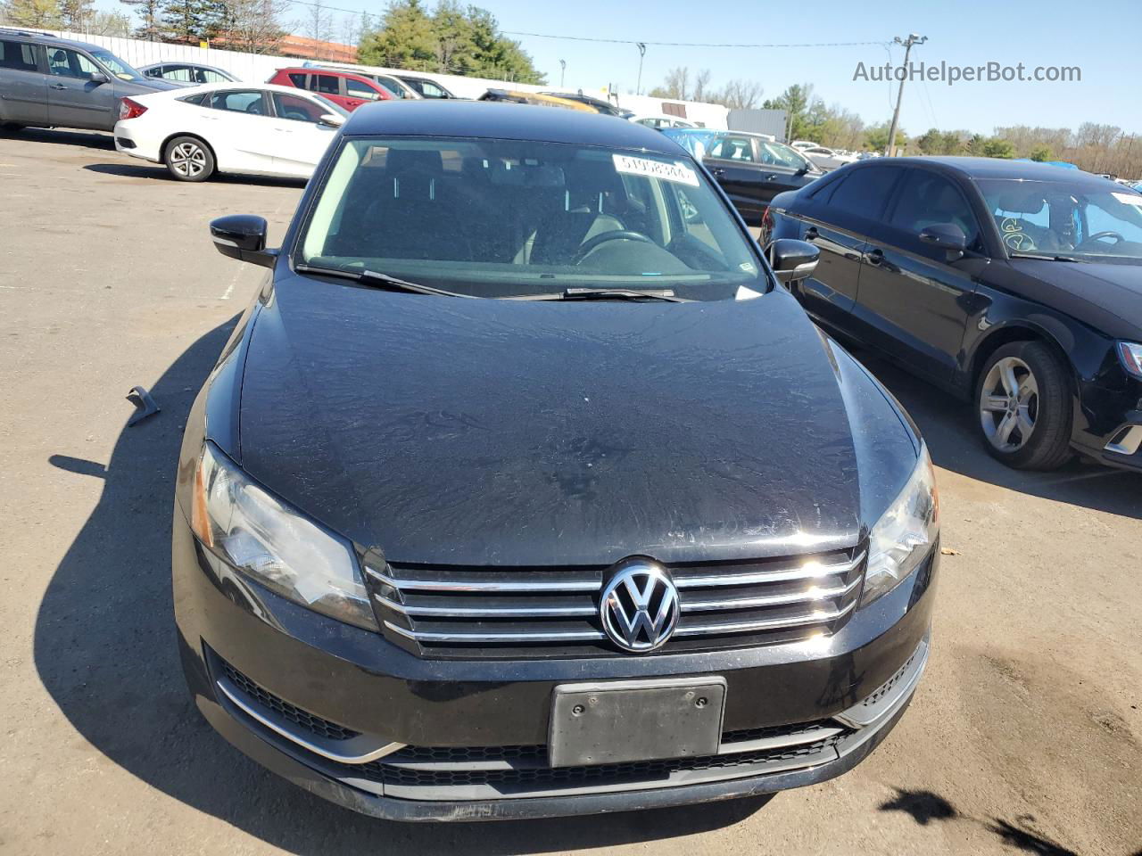 2015 Volkswagen Passat S Black vin: 1VWAT7A35FC063936