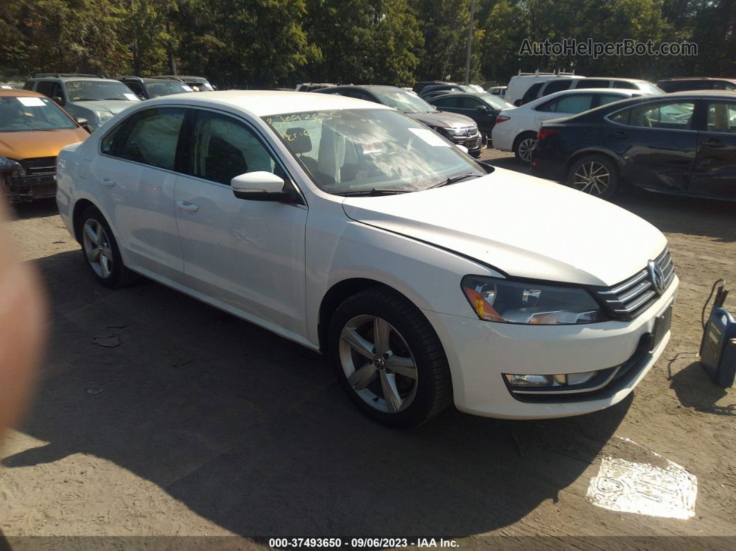 2015 Volkswagen Passat 1.8t Limited Edition White vin: 1VWAT7A35FC075052