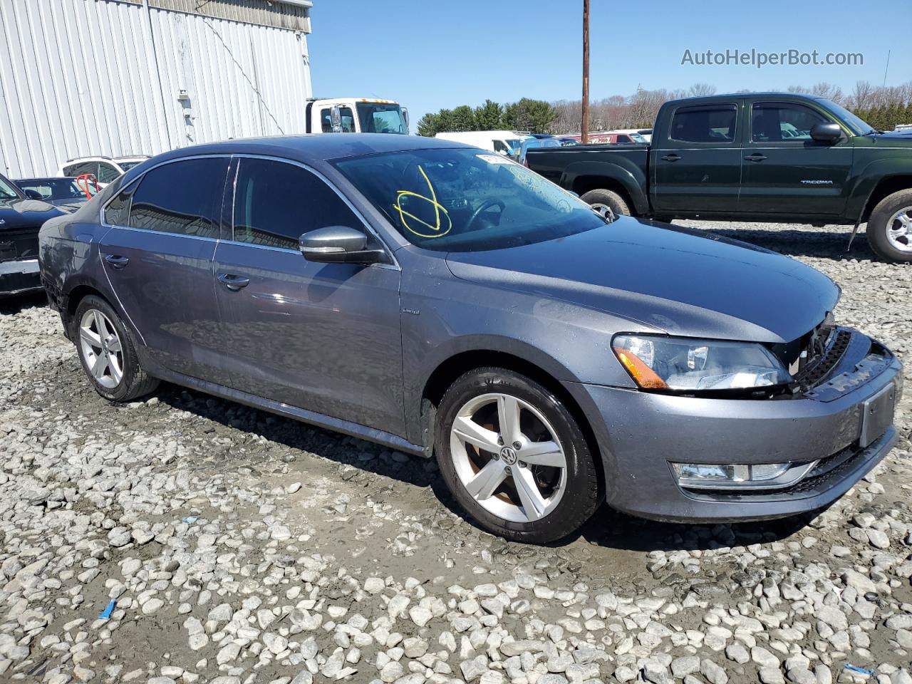 2015 Volkswagen Passat S Gray vin: 1VWAT7A35FC119731