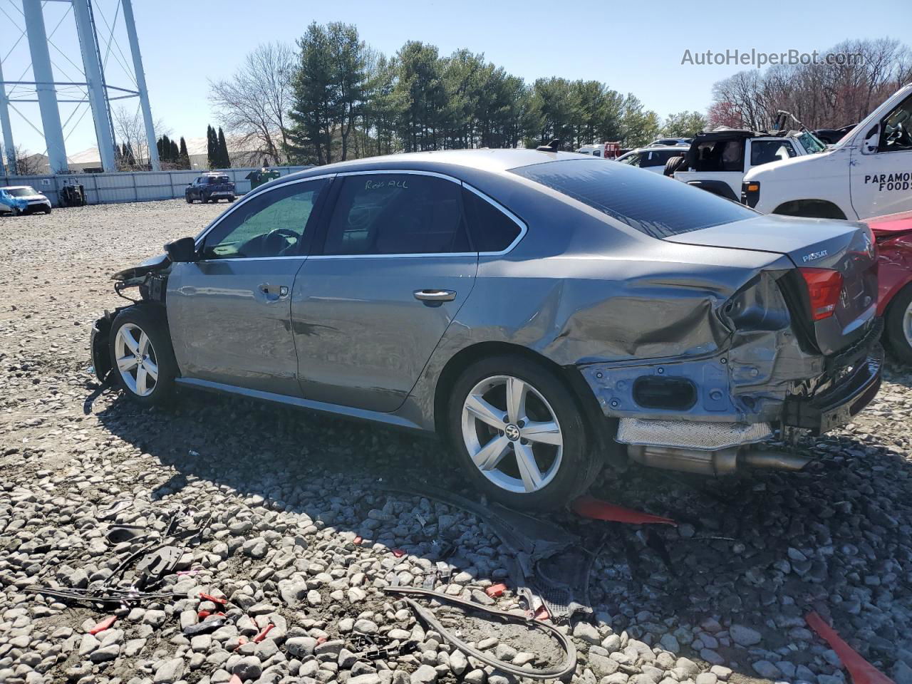 2015 Volkswagen Passat S Gray vin: 1VWAT7A35FC119731