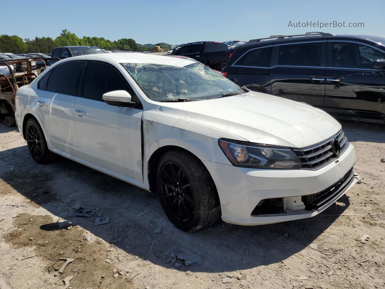 2016 Volkswagen Passat S White vin: 1VWAT7A35GC003463