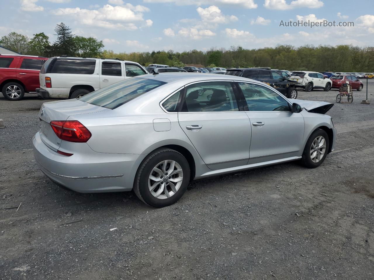 2016 Volkswagen Passat S Silver vin: 1VWAT7A35GC013782